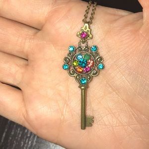 Michal Negrin Flower Key Necklace